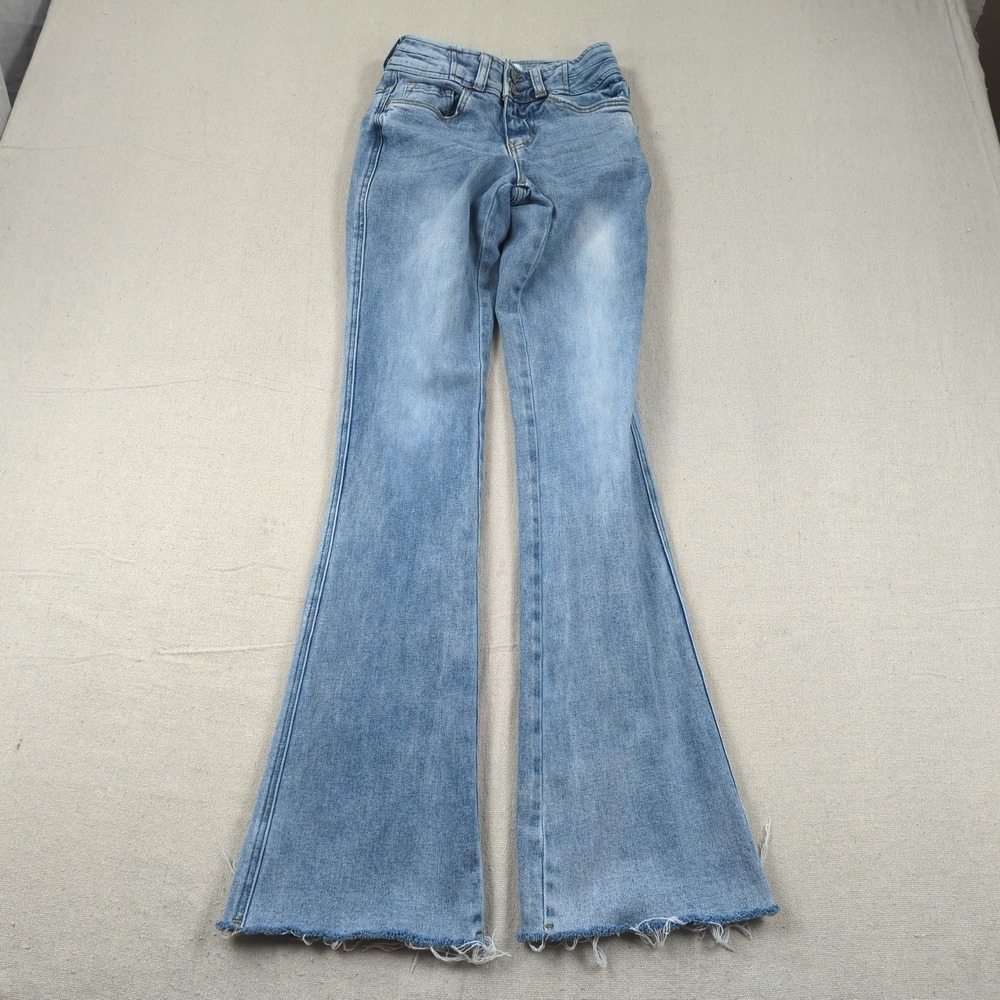 Flying Monkey Jeans Womens 23 Blue High Rise Boot Cut Stretch Western Boho